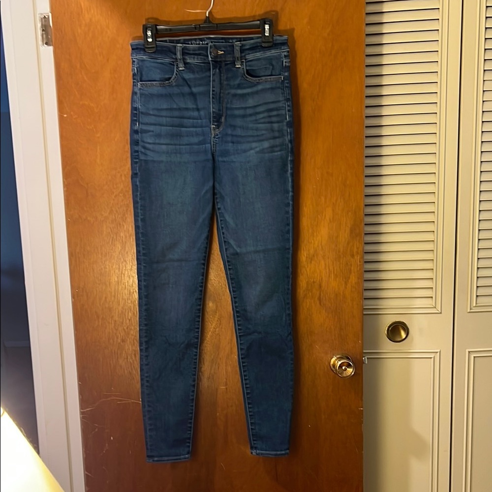 Women's Blue Jeans American Eagle 8 long skinny